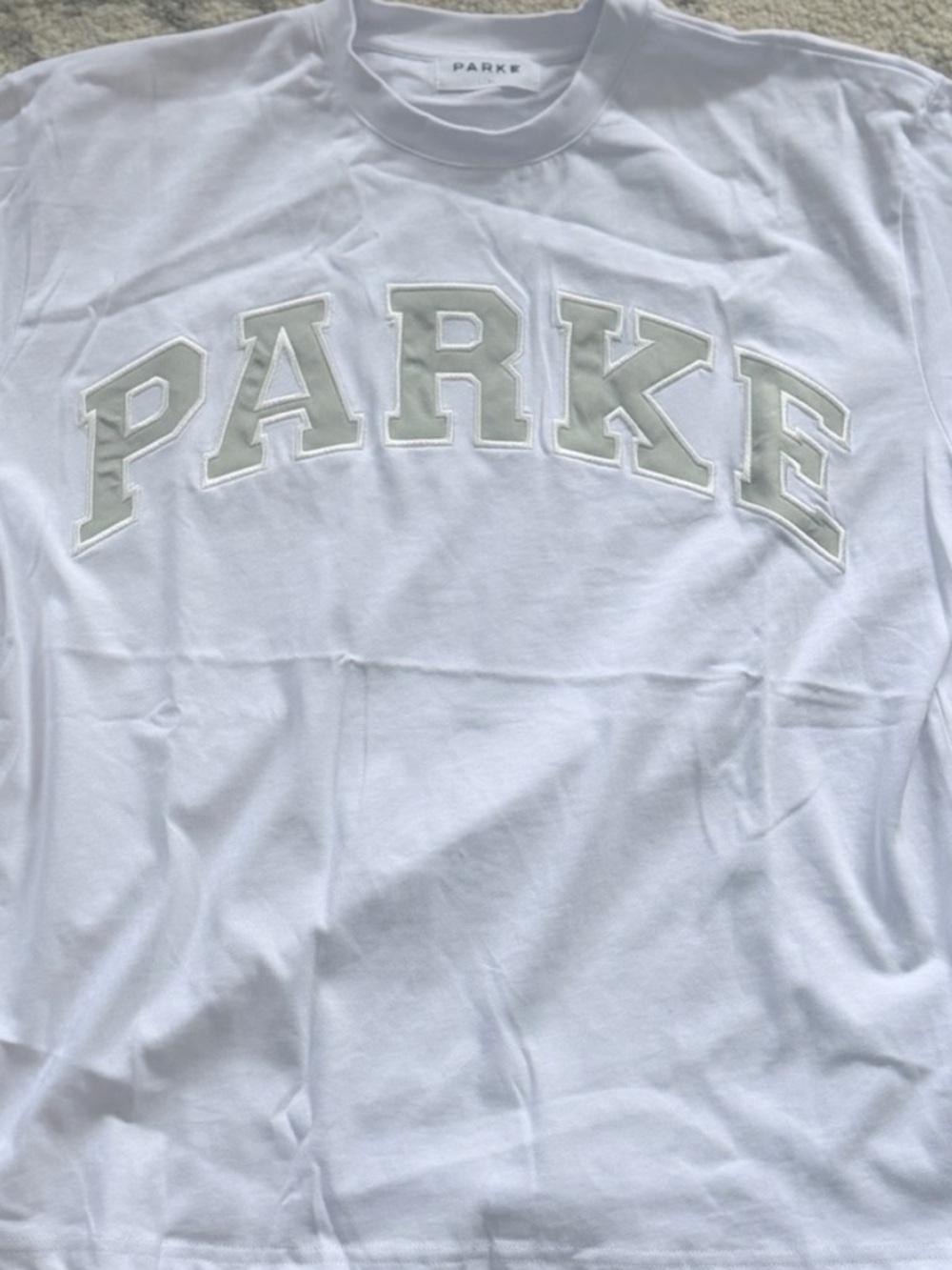🎀PARKE Varsity Tee Shirt🎀 Birthday Collection-Something Blue! Size L/XL! - Picture 5 of 8